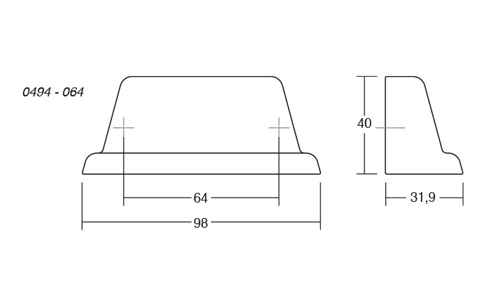 Maner pentru mobila Land, finisaj auriu periat, L:98 mm [5]