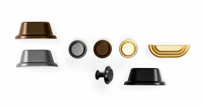 Maner pentru mobila Land, finisaj auriu periat, L:98 mm [3]