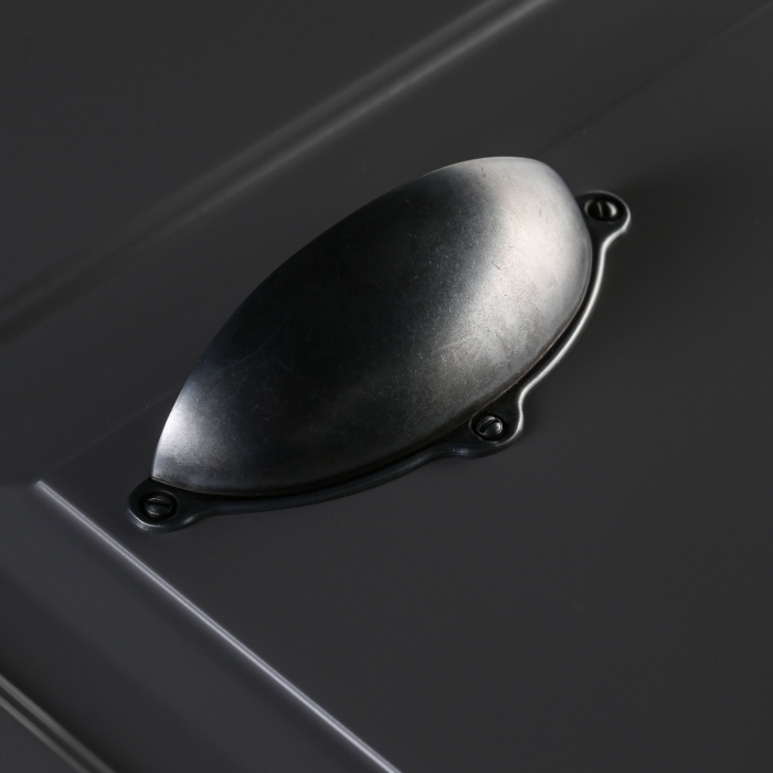 Marsala - Maner pentru mobila, finisaj argint antichizat, L:99.5 mm [8]