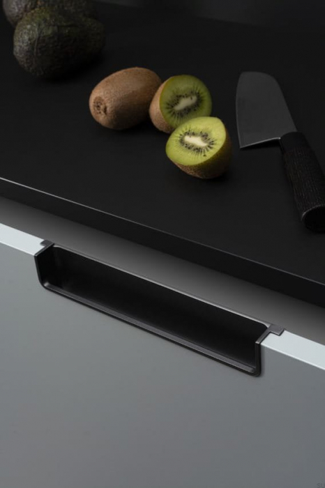 Nest - Maner pentru mobila, finisaj negru mat, L:212.5 mm [5]