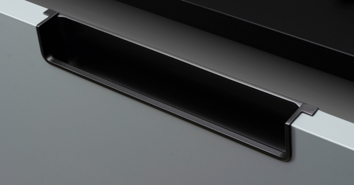 Nest - Maner pentru mobila, finisaj negru mat, L:212.5 mm [2]