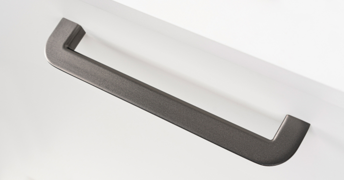 Nice - Maner pentru mobila, finisaj gri cenusiu periat, L 184.6 mm [2]