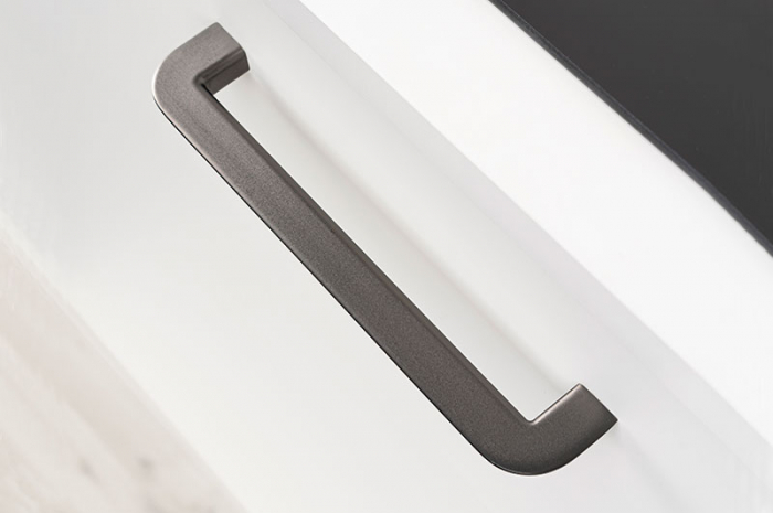 Nice - Maner pentru mobila, finisaj gri cenusiu periat, L 184.6 mm [3]