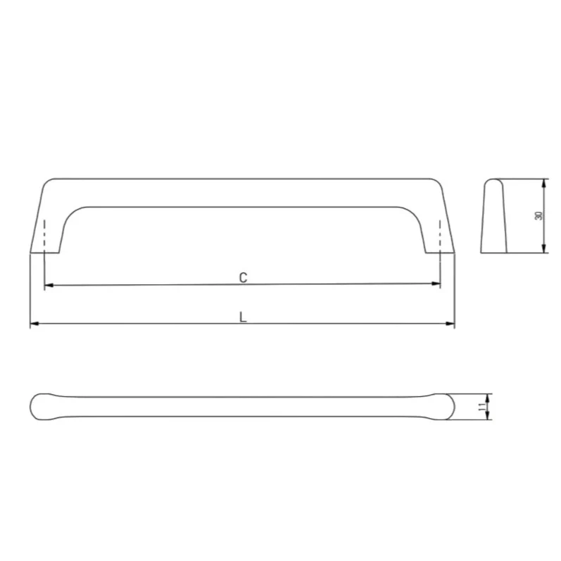 Octavio GTV - Mâner pentru mobilă, auriu periat GT, L: 330 mm [8]