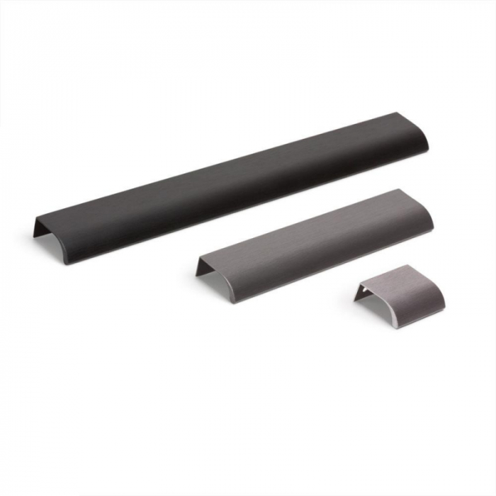 Ona - Maner pentru mobila, finisaj gri metalizat, L 200 mm [3]