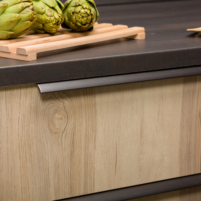 Ona Long - Maner pentru mobila, finisaj gri periat, L 1100 mm [2]