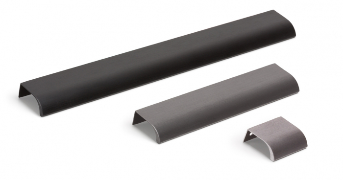 Maner pentru mobila Ona Long, finisaj negru periat, L:1100 mm [7]