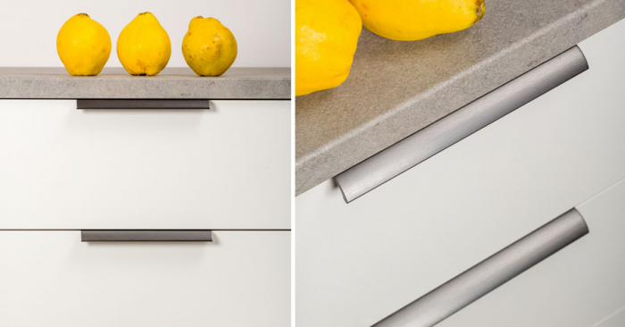 Ona Long - Maner pentru mobila, finisaj otel inoxidabil, L 1100 mm [5]