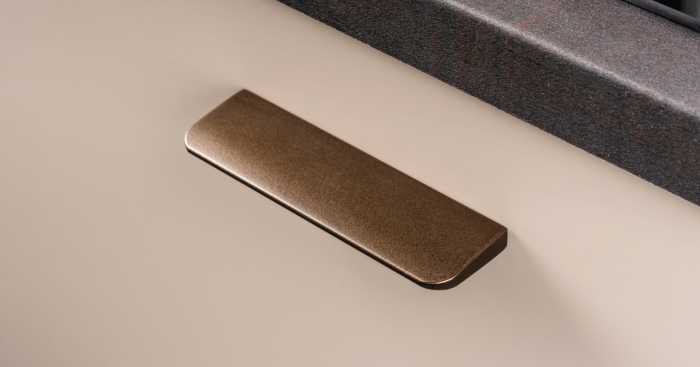 Peak - Maner pentru mobila, finisaj maro metalizat, L 120 mm [3]