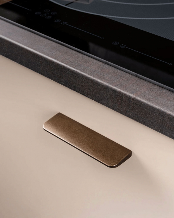 Peak - Maner pentru mobila, finisaj maro metalizat, L 120 mm [7]