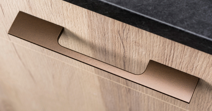 Peak - Maner pentru mobila, finisaj maro metalizat, L 250 mm [4]