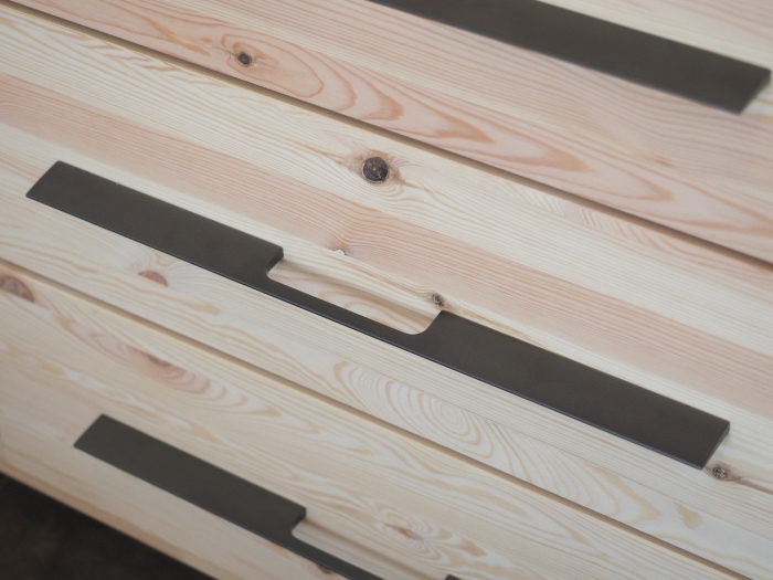 Peak - Maner pentru mobila, finisaj negru periat, L 500 mm [4]