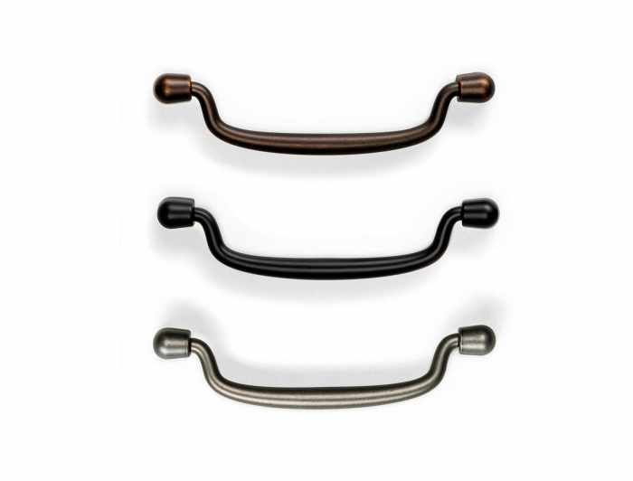 Pendant - Maner pentru mobila, finisaj negru mat, L:138.4 mm [3]