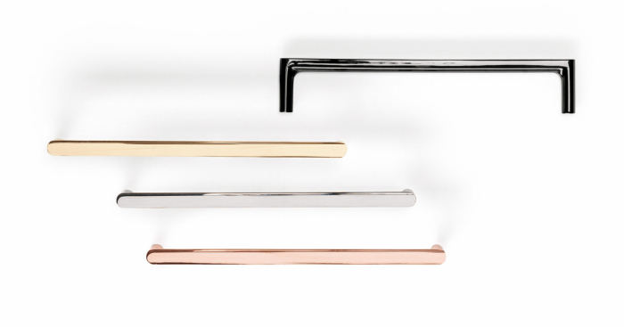 Pura - Maner pentru mobila, finisaj crom lucios, L:168 mm [2]