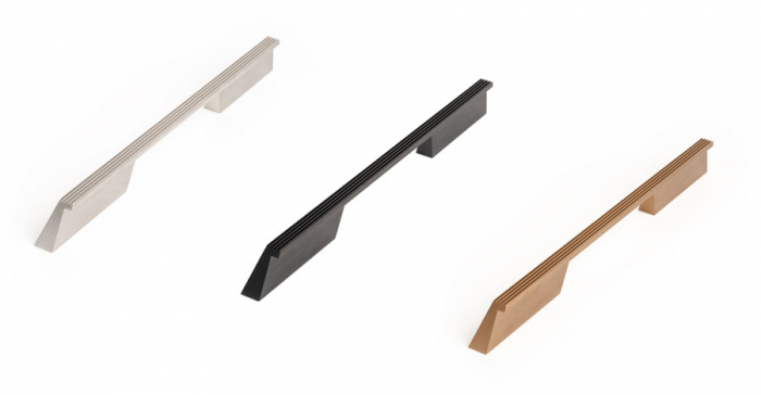 Rail - Maner pentru mobila, finisaj negru periat, L 280 mm [2]