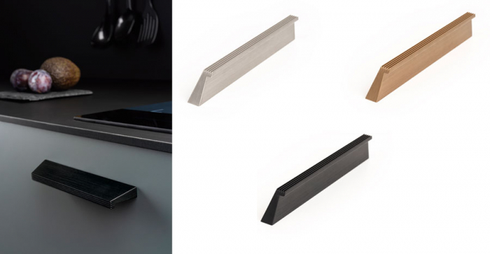 Rail - Maner pentru mobila, finisaj otel inoxidabil, L 180 mm [4]