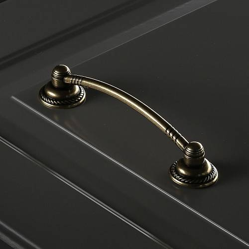 Rennes - Maner pentru mobila, finisaj alama antichizata, L:121 mm [5]