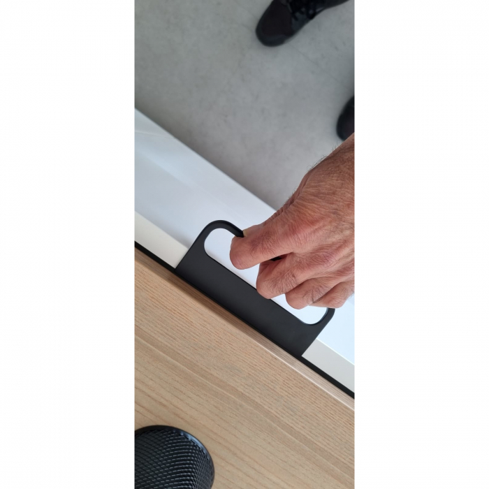 Rim - Maner pentru mobila, finisaj negru mat, L 120 mm [4]