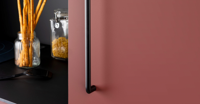 Roma - Maner pentru mobila, finisaj negru mat, L:207 mm [2]