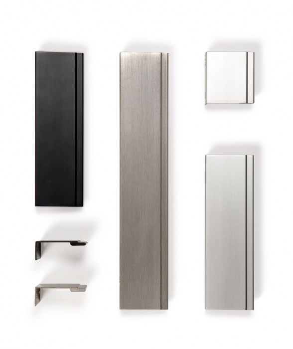 Maner pentru mobila Stratt, finisaj aluminiu, L:1100 mm [6]