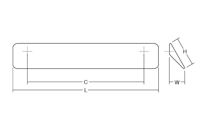 Switch - Maner pentru mobila, finisaj alb mat, L:50 mm [3]