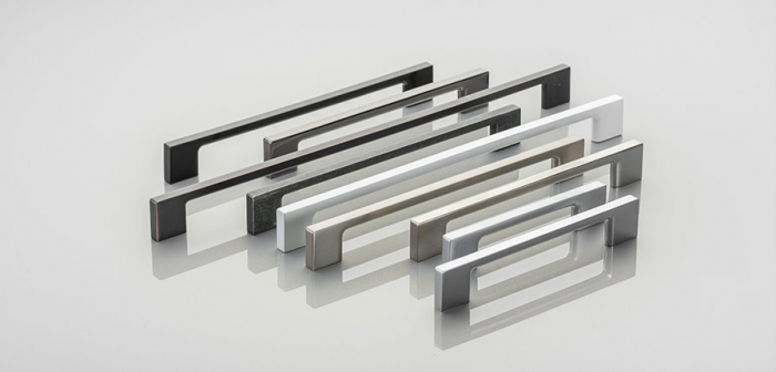 Maner pentru mobila Uzo, finisaj aluminiu, L:128 mm [6]