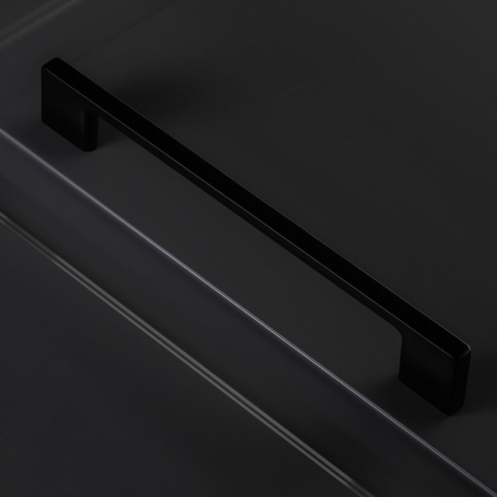 Uzo - Maner pentru mobila, finisaj negru mat, L:160 mm [4]