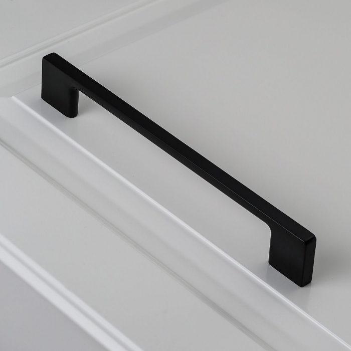 Uzo - Maner pentru mobila, finisaj negru mat, L:160 mm [3]