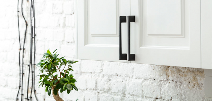 Uzo - Maner pentru mobila, finisaj negru mat, L:288 mm [6]