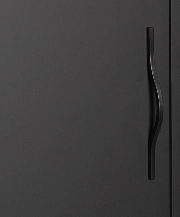 Brave - Maner pentru mobilier, finisaj negru mat, L= 160 mm [3]