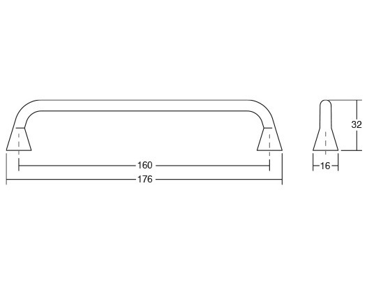 Bella - Maner pentru mobilier, finisaj gri grafit [2]