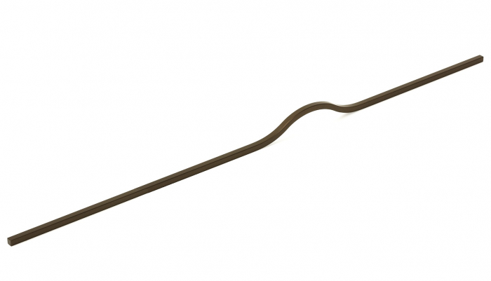 Brave - Maner pentru mobilier, finisaj maro metalizat, L 1040 mm [2]