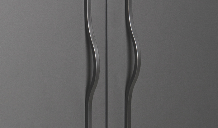 Brave - Maner pentru mobilier, finisaj negru mat, L= 400 mm [2]