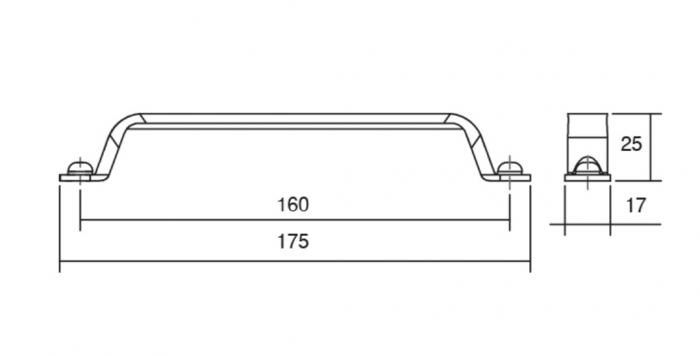 Button - Maner pentru mobilier, finisaj alama antichizata [3]