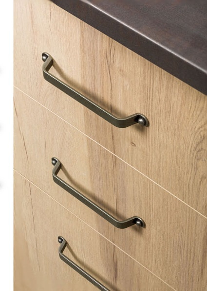 Button - Maner pentru mobilier, finisaj cositor [4]