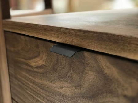 Cruve - Maner pentru mobilier, negru mat, L: 45 mm [3]