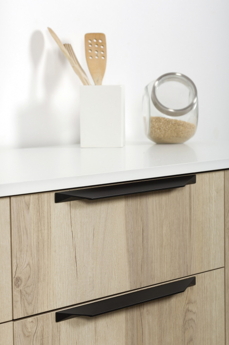 Cutt - Maner pentru mobilier, finisaj negru mat anodizat L: 200 mm [2]