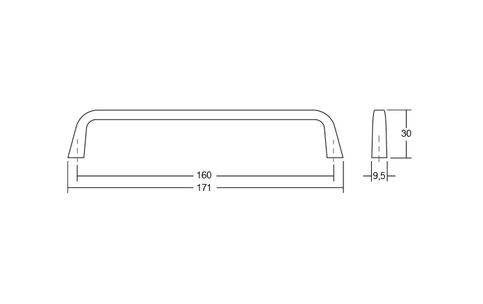Este - Maner pentru mobilier, finisaj negru mat [5]