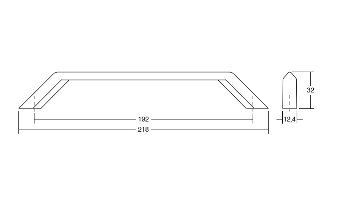 Feltre - Maner pentru mobilier, finisaj negru mat [2]