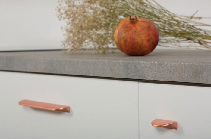 Nick - Maner pentru mobilier, cupru periat, L: 50 mm [3]