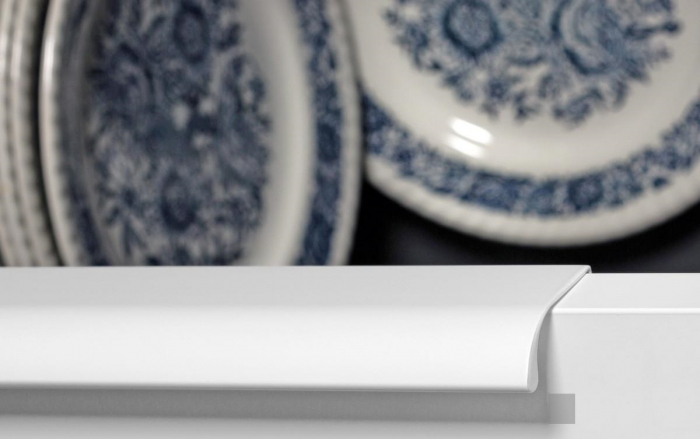 Ona - Maner pentru mobila, finisaj alb mat, L= 50 mm [3]