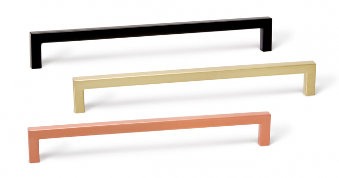 U - Maner pentru mobilier, finisaj alama periata L:168.5 mm [5]