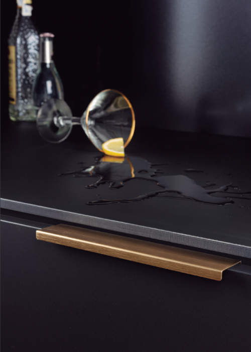 Way - Maner pentru mobilier, finisaj alama shadow periata, L:400 mm [4]