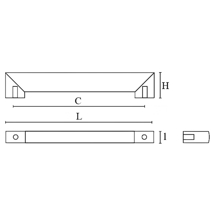 Reia - Maner pentru mobila, finisaj auriu, L:78 mm [3]