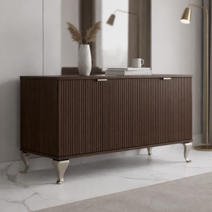 Sigma – Picior pentru mobilier / canapea, finisaj nichel satin, H: 150 mm [4]