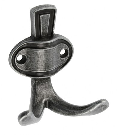 Agatatori cuier - Agatatoare cuier Coruna, finisaj argint antichizat, 76x68 mm