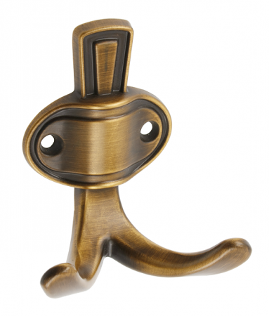 Agatatori cuier - Agatatoare cuier Coruna, finisaj bronz antichizat, 76x68 mm