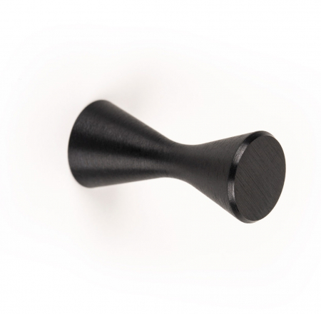 Industiale - Agatatoare cuier Diabolo, finisaj negru periat, 21,1x50 mm