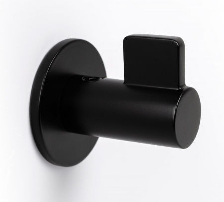 Industiale - Fin - Agatatoare cuier, finisaj negru mat, 50x54x52 mm