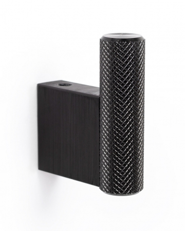 Industiale - Graf - Agatatoare cuier, finisaj negru periat, 14x41x50 mm